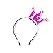 ADBetty 12th Birthday Headband - 12 Years Party Tiara 12th Birthday Crown 12 Birthday Gifts Birthday Party Accessories(Hot Pink/Glitter Silver)