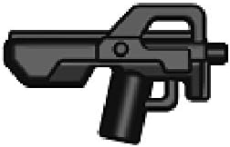 Brickarms Custom Weapon Combat PDW Black (fits Lego, Mega Bloks & other brands)