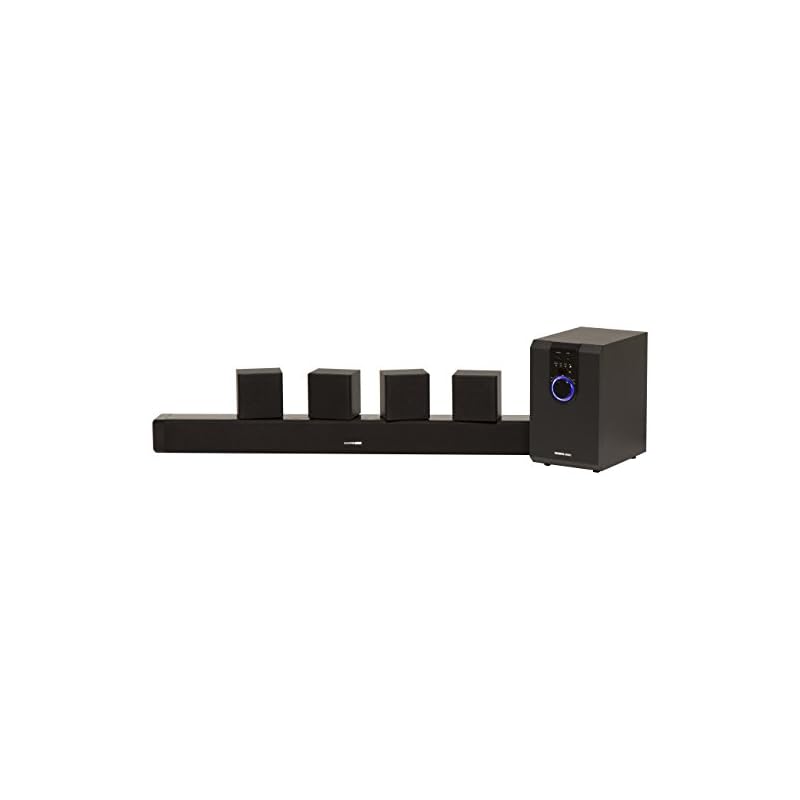 Sharper Image 5.1 Home Theater System With Subwoofer, Sound Bar