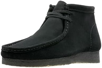 Amazon.com | Clarks ORIGINALS Weaver Boots Black Suede 11.5 | Western