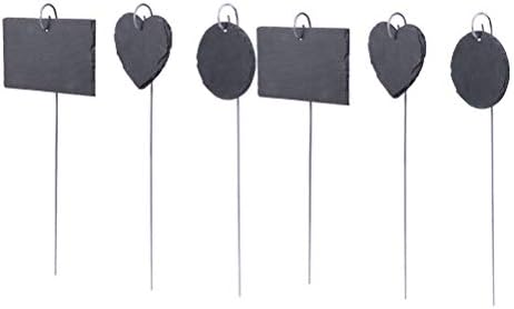 Yardwe 6pcs Etiquetas Florales de jardinería Etiquetas de Plantas ...