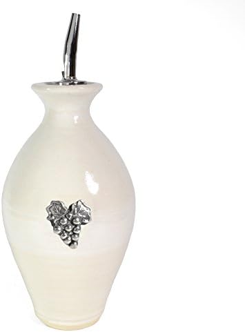 Oregon Stoneware Studio Vineyard Oil Bottle, Whipping Cream