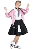 RG Costumes 50's Pink Lady Jacket, Child Medium/Size 8-10