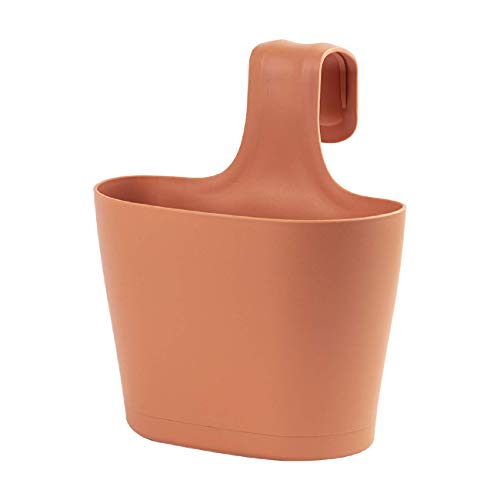 Design 2X Pflanzkasten Blumenkiste Blumenkasten hängend für Balkon oder Garten in Tonfarben 2,8l mit Aufhängevorrichtung… – Bild 3