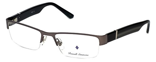 Argyleculture by Russell Simmons Eyeglasses Parker in Charcoal 57mm Demo Lens