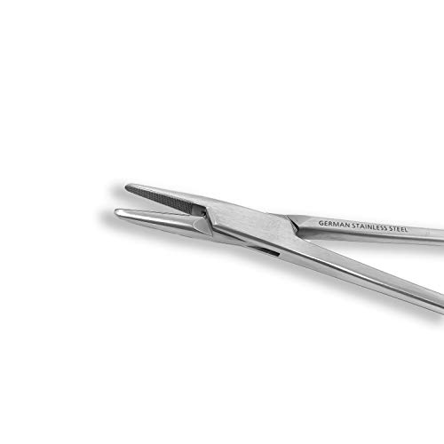 German Delicate 5" Mayo-Hegar Needle Holder With Tungsten Carbide Inserts - Surgical Grade