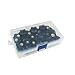 24 PCS Female Thread Nuts Clamping Star Knob, Plastic Hex Shaped Handle Black Clamping Nuts, Knurled Quick Removal Clamping Screw Nuts Knob (M4,M6,M8,M10)