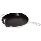 Le Creuset LS2024-3016 Signature Iron Handle Skillet, 11 3/4, White