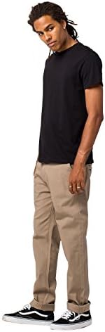 RSQ New York Mens Slim Straight Chino Pants, Dark Khaki, 40X34