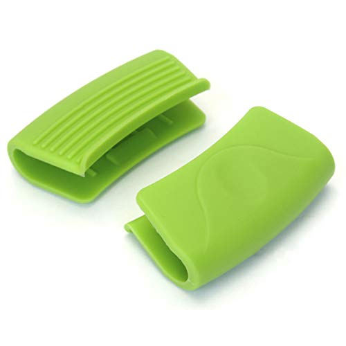 CLAIRLA Silicone Pot Holders (4pack), Heat Resistant Pots Foldable Holder - Oven Mini Mitts and Cooking Pinch Insulation Pan Grips Set for Kitchen - Hot Insulated Grill Baking Grip pad Gloves