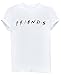 Friends TV Show Shirt Summer Graphic Tees Tops White M