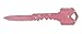 SOG Specialty Knives & Tools KEY-108 Key Knife with Straight Edge Folding 1.5-Inch Stainless Steel Drop Point Blade, Hard Cased Pink Finish
