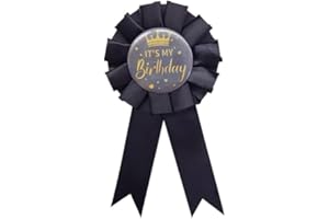 COLORFUL BLING It's My Birthday Ribbon, Satin Fabric Happy Birthday Birthday Queen King Ribbon Tinplate Badge Pin for Girls, Boys, Award Rose Badge Brooch Party Decoration