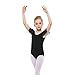 STELLE Girl's Cotton Ruffle Short Sleeve Leotard for Dance, Gymnastics and Ballet (Toddler/Little Girl/Big Girl)