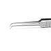 EMEDA Eyelash Extension Tweezers for Isolation Separation Natural Lashes with Short Tiny Mini L Tips 45 Degree Professional Precision Stainless Steel Volume Lash Tweezers for Premade Fans (AS10)