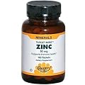 Country Life Target-Mins Zinc 50 mg, 180-Count