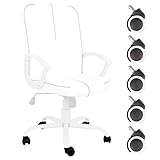 Ergonomic Office Chair Executive Bonded Leather Computer Chair Caster
