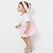 WGOODTECK Newborn Infant Baby Girls Super Soft Glitter Sparkle Tulle Tutu Skirt(0-12M,Pink)