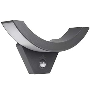 Maclean MCE290 Decoratieve LED-lamp met infrarood bewegingssensor wandlamp binnenlamp buitenverlichting 800lm 10W IP54…