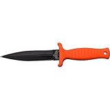MASTER USA Fixed Blade Knife with Sheath Orange Abs