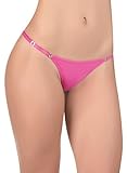 Laura Women's Adjustable Thong 103016 Pink Medium