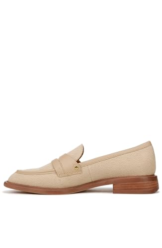 Franco Sarto Womens Edith Slip On Loafers Natural Beige Fabric 5 M