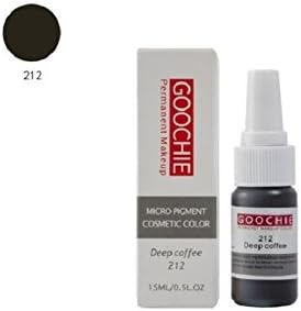 Goochie Permanent Make Up Micro Pigment Cosmetic Color, Size - 15ml Each Color (Deep Coffee)