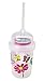 nuspin kids 8 oz Sip & Spin Straw Cup + Bonus Zoomi Straw, Butterflies Fly Around When You Drink