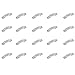 DEMASLED 20 pcs Silicon Mounting Bracket Fastener Clip SMD 5060 Flexible LED Light Strip IP67/68 Waterproof with Screws