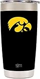 Simple Modern 20oz Cruiser Tumbler - Iowa Hawkeyes Vacuum Insulated 18/8 Stainless Steel Tailgating Cup Travel Mug - Iowa