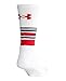 Under Armour Mens Golf Crew, White/Red, Medium
