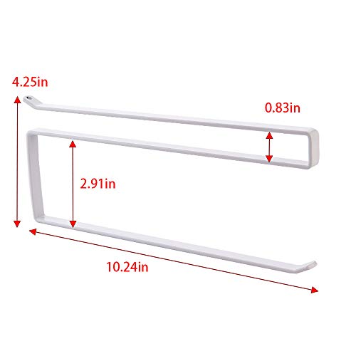 LtrottedJ Under Cabinet Paper Towel Holder Roll Paper Towel Rack Stainless Metal Organizer