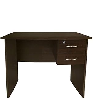 Mavi Study Table Two-Drawers with Imperial Teak Finish - Matrix (ZU-654)
