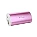 [Upgraded] Yoobao 5200mAh Candy-Bar Sized Ultra Compact Power Bank, YB-6012 Small Portable Charger External Charger Battery Backup Powerbank for iPhone, Samsung Galaxy, Cell Phones and More - Pink