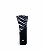 BUILT NY Designer Neoprene Rolltop Water Bottle Tote 20- to 30-ounce, Mini Dot Black & White (RTB30-MBW)