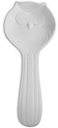 Hoot the Owl Spoon Rest - Paint Your Own Owl-rific Kitchen Ceramic Keepsake - Thumbnail 3