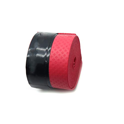 Cyful Red Non-Slip Racket Grip Tape Anti Slip Overgrip Tape for Tennis, Badminton & Squash Rackets -Pack of 4