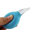 PREMIUM Nasal Aspirator for Baby Mucus Suction - BPA-Free Bulb Syringe, Reusable Booger Sucker & Remover, Best for Infant Nose Congestion Relief, 100% Safe Snot Cleaner - Buy Yours Today! (Sky Blue)