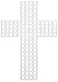 Darice 10-Piece Cross Shape Plastic Canvas, 3-Inch, Clear