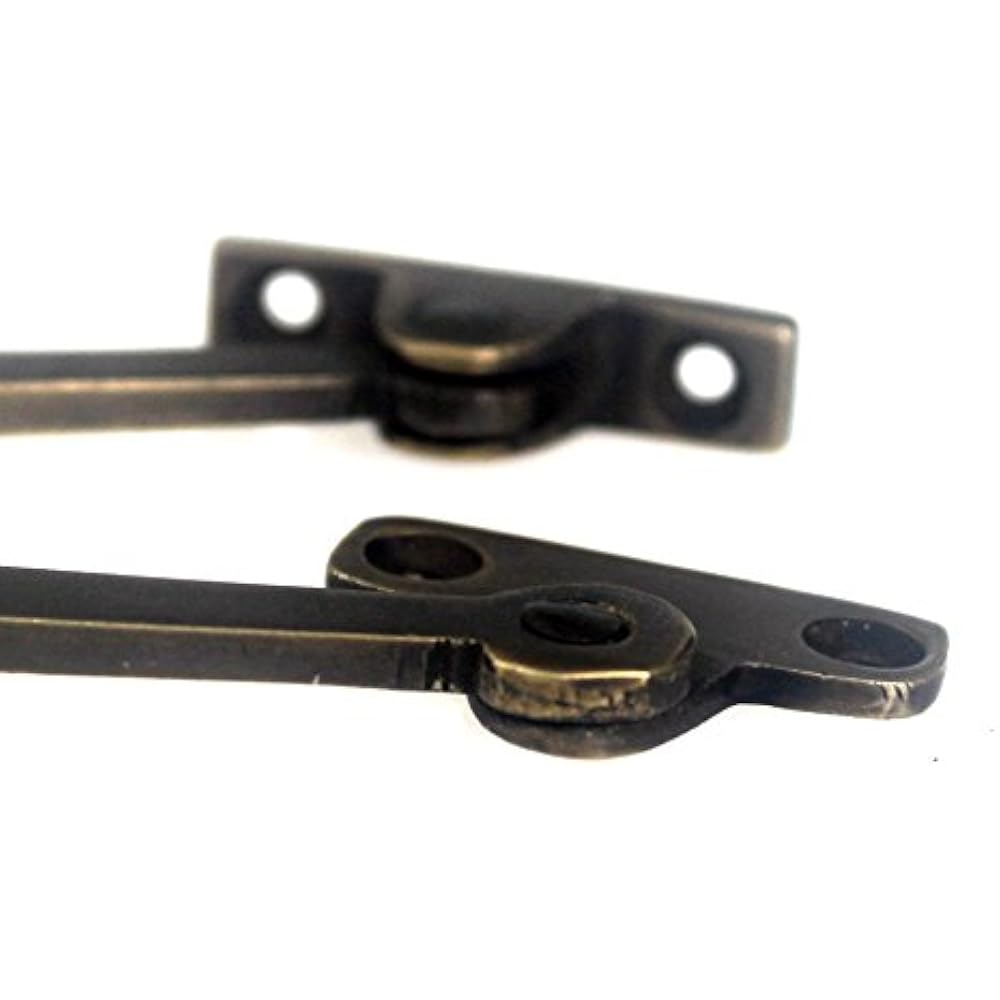 Heavy Gauge Solid Brass Lid Stay Set Left And Right eBay