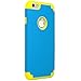 iPhone 6 Case, iPhone 6S Case, 4.7 inch, ULAK Slim Dual Layer Protective Case Fit for Apple iPhone 6 / 6S 4.7 inch Hybrid Hard Back Cover and Soft Silicone - Blue/Yellow