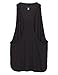 icyzone Workout Tank Tops for Women - Running Muscle Tank Sport Exercise Gym Yoga Tops Athletic Shirts (M, Black)