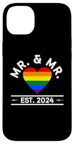 Mr. & Mr. Est. 2024 - Gay Pride Wedding Case for iPhone 14 Plus