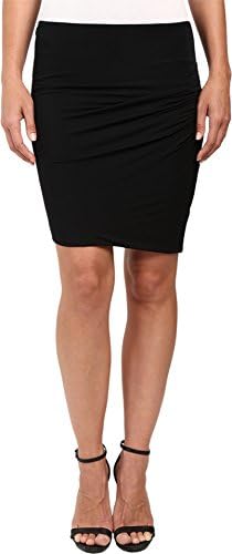 HEATHER Asymmetrical Twist Skirt Black Women's Skirt