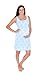 2 in 1 Baby Be Mine Maternity Nursing Nightgown Sleeveless Hospital Bag Must Have, Pregnancy and Breastfeeding (Medium, Marin)