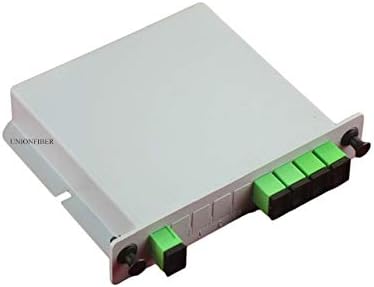 FTTH Fiber Optic PLC Splitter 1x2 1x4 1x8 LGX Module SC APC Single-Mode PLC Splitter (1x4)