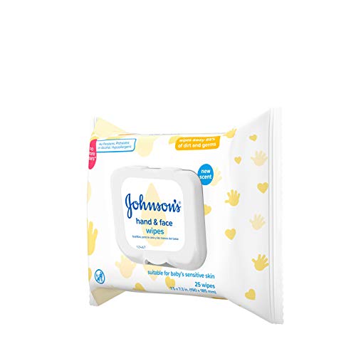 Johnsons Baby Hand and Face Wipes, 25-count (Pack of 3)