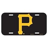 Pittsburgh Pirates MLB License Plastic Plate Vanity Car Graphics Baseball Sign Tag Officially Licensed MLB Merchandise
