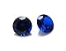 Alone Moon 1000pcs loose sapphire synthetic gemstones round diamond cut perfect replacement for jewelry making (1mm, Sapphire)