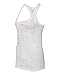 Ladies Burnout Racerback Tank (White) (Large)